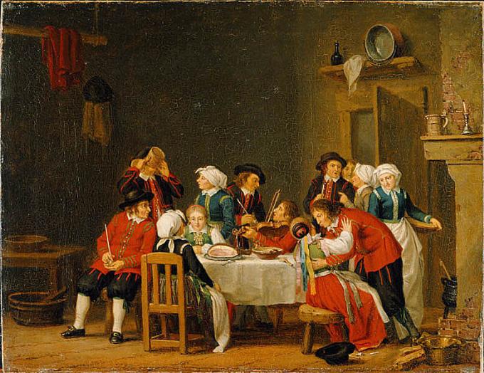 Pehr Hillestrom Convivial Scene in a Peasant's Cottage